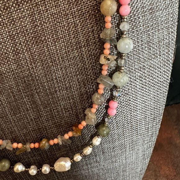 Elegant Multi-Color Beaded Necklace - Picture 3 of 7